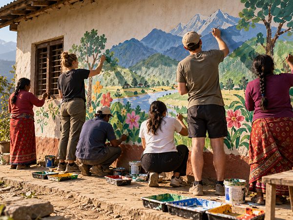 VOLUNTEERING IN RAATMATE VILLAGE
